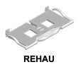 Glasfalzeinlagen für REHAU